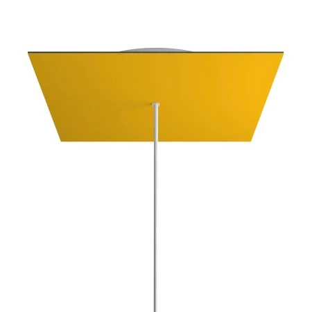 Rosone XXL quadrato, 40 cm, 1 foro e 4 laterali - Rose-One - Mostarda