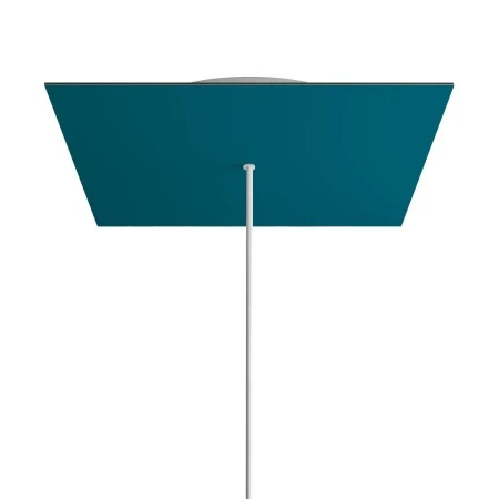 Rosone XXL quadrato, 40 cm, 1 foro e 4 laterali - Rose-One - Petrolio
