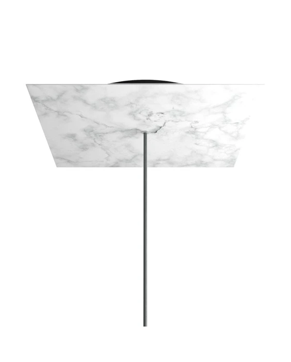 Rosone XXL quadrato, 40 cm, 1 foro e 4 laterali - Rose-One