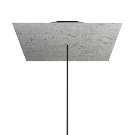 Rosone XXL quadrato, 40 cm, 1 foro e 4 laterali - Rose-One - Cemento