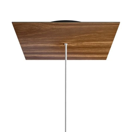Rosone XXL quadrato, 40 cm, 1 foro e 4 laterali - Rose-One - Legno