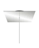 Rosone XXL quadrato, 40 cm, 1 foro e 4 laterali - Rose-One