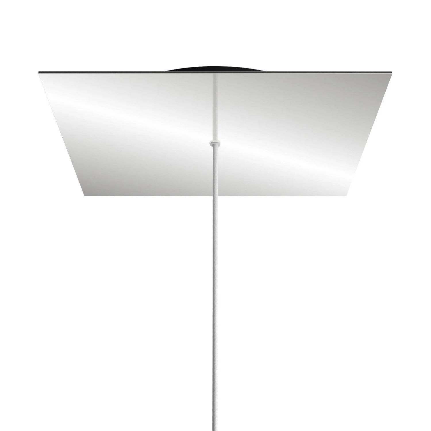 Rosone XXL quadrato, 40 cm, 1 foro e 4 laterali - Rose-One