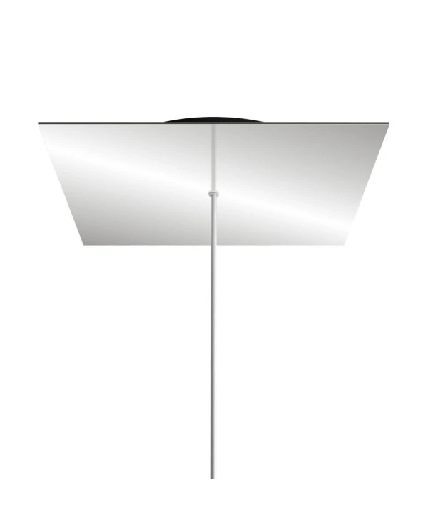 Rosone XXL quadrato, 40 cm, 1 foro e 4 laterali - Rose-One
