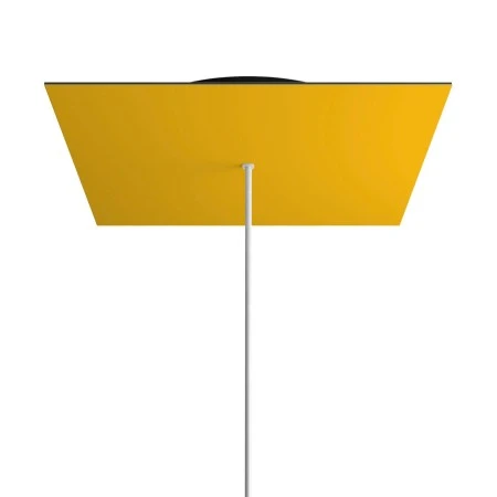 Rosone XXL quadrato, 40 cm, 1 foro e 4 laterali - Rose-One - Mostarda