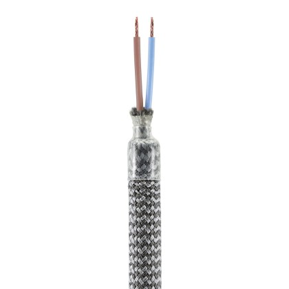Kit Creative Flex tubo flessibile di estensione rivestito in tessuto RM75 Titanio con terminali metallici