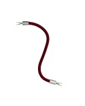 Kit Creative Flex tubo flessibile di estensione rivestito in tessuto RM19 Bordeaux con terminali metallici