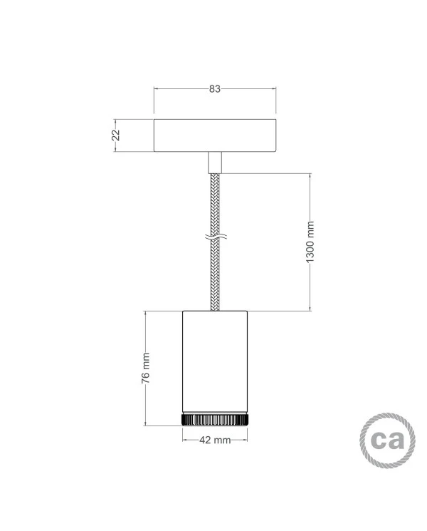 Lampada faretto a sospensione singola Mini Spotlight GU1d0