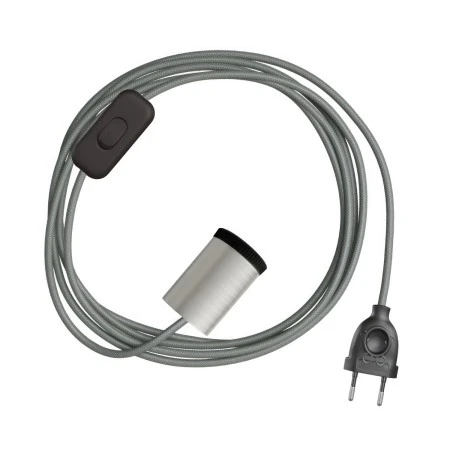 Lampada faretto Mini Spotlight GU1d0 con cablaggio SnakeBis - Titanio satinato