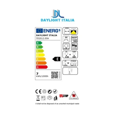 Lampadina LED SMART WI-FI Edison ST64 Trasparente 6,5W 806Lm E27 1800÷3000K Dimmerabile