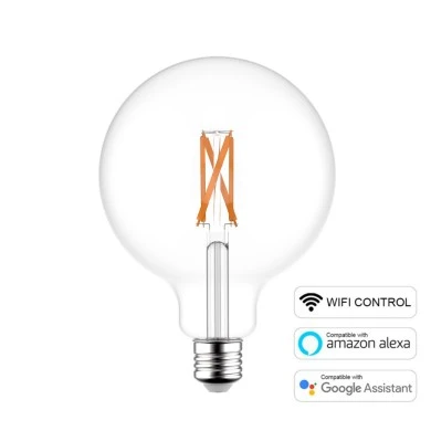 Lampadina LED SMART WI-FI Globo G95 Trasparente 6,5W 806Lm E27 1800÷3000K Dimmerabile