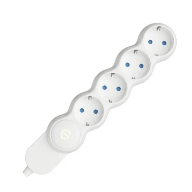 Multipresa tedesca  senza cavo 4 uscite con terra 15A 250V 3500W