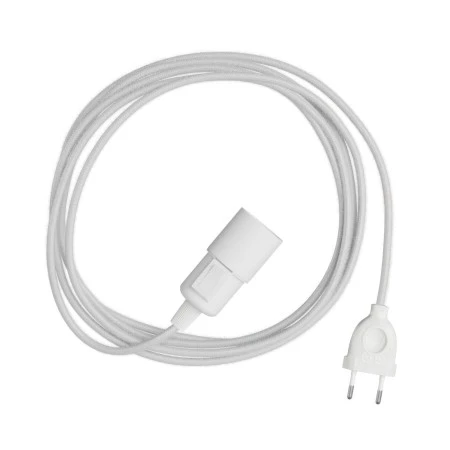 Snake - Lampada plug-in con cavo in tessuto colorato - RC01