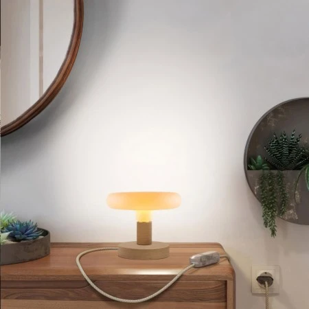 Lampada da tavolo Posaluce Dash in legno