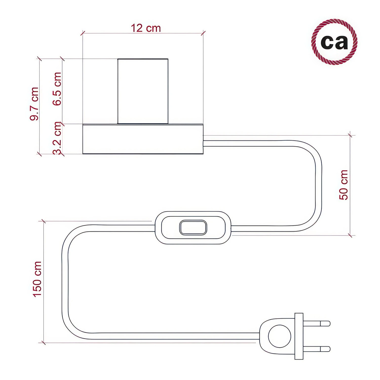 Lampada da tavolo Posaluce Dash in legno