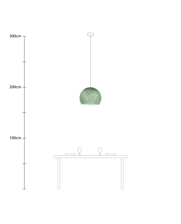 Lampada a sospensione con paralume Cupola