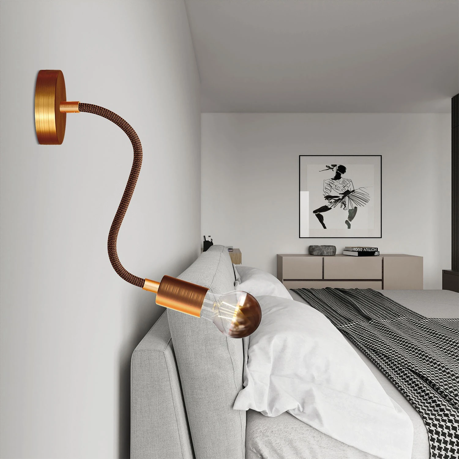 Lampada Flex 30 con lampadina Goccia