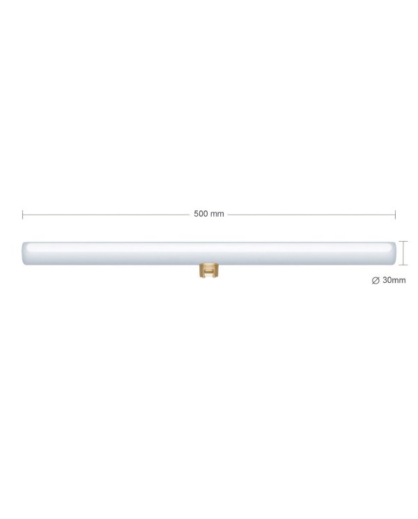 Lampadina LED Opalina Lineare S14d - lunghezza 500 mm 6,2W 460Lm 2700K Dimmerabile
