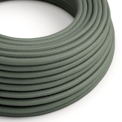 Cavo tessile Verde Salvia in cotone - L'Originale Creative-Cables - RC63 rotondo 2x0,75mm / 3x0,75mm