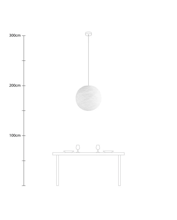 Paralume Sfera Light in filo fatto a mano