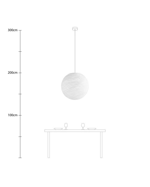 Paralume Sfera Light in filo fatto a mano