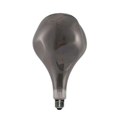Lampadina LED Smoky Bumped XXL Pera A165 filamento curvo a Spirale 5W 110Lm E27 1800K Dimmerabile