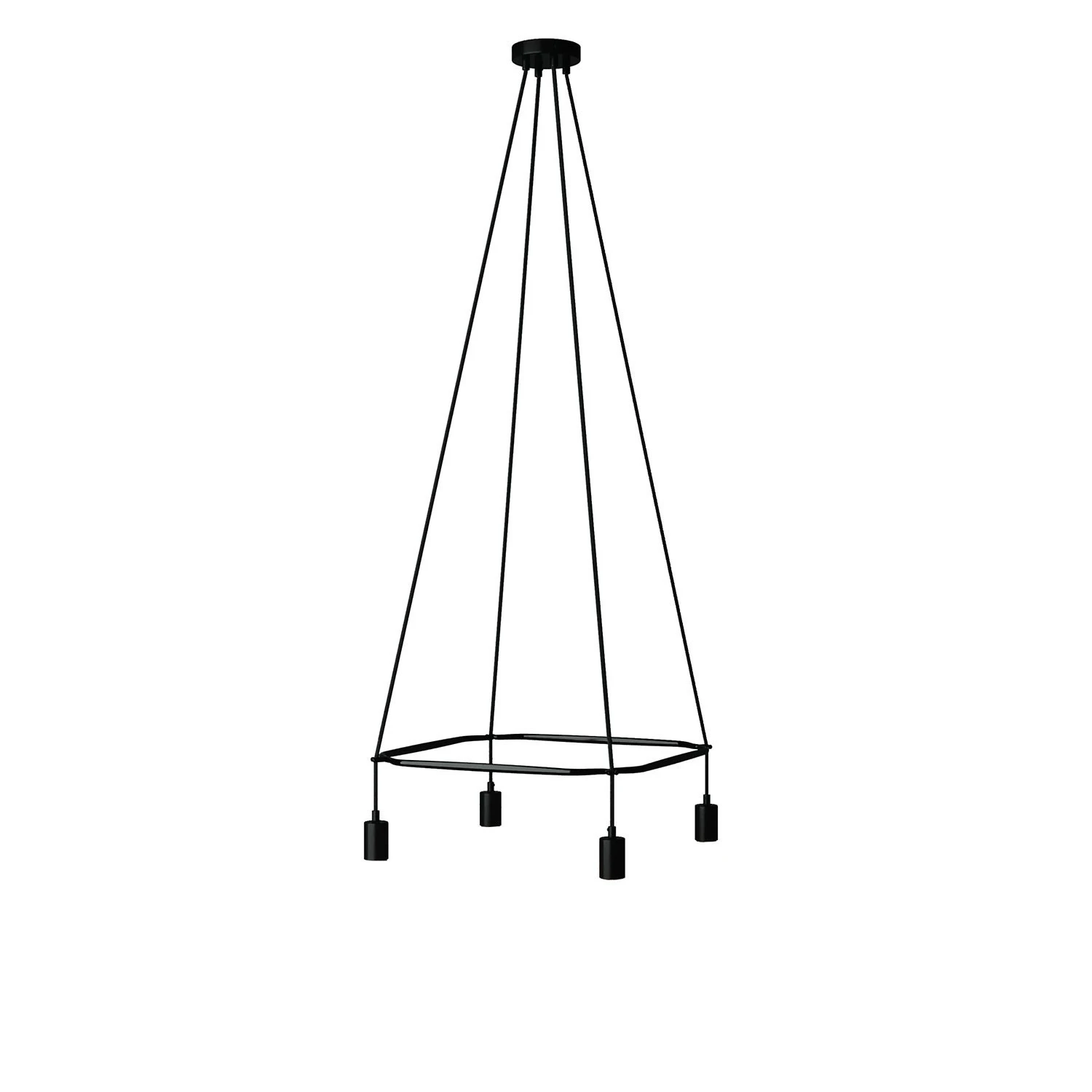 Lampadario Cage a 4 cadute Globo