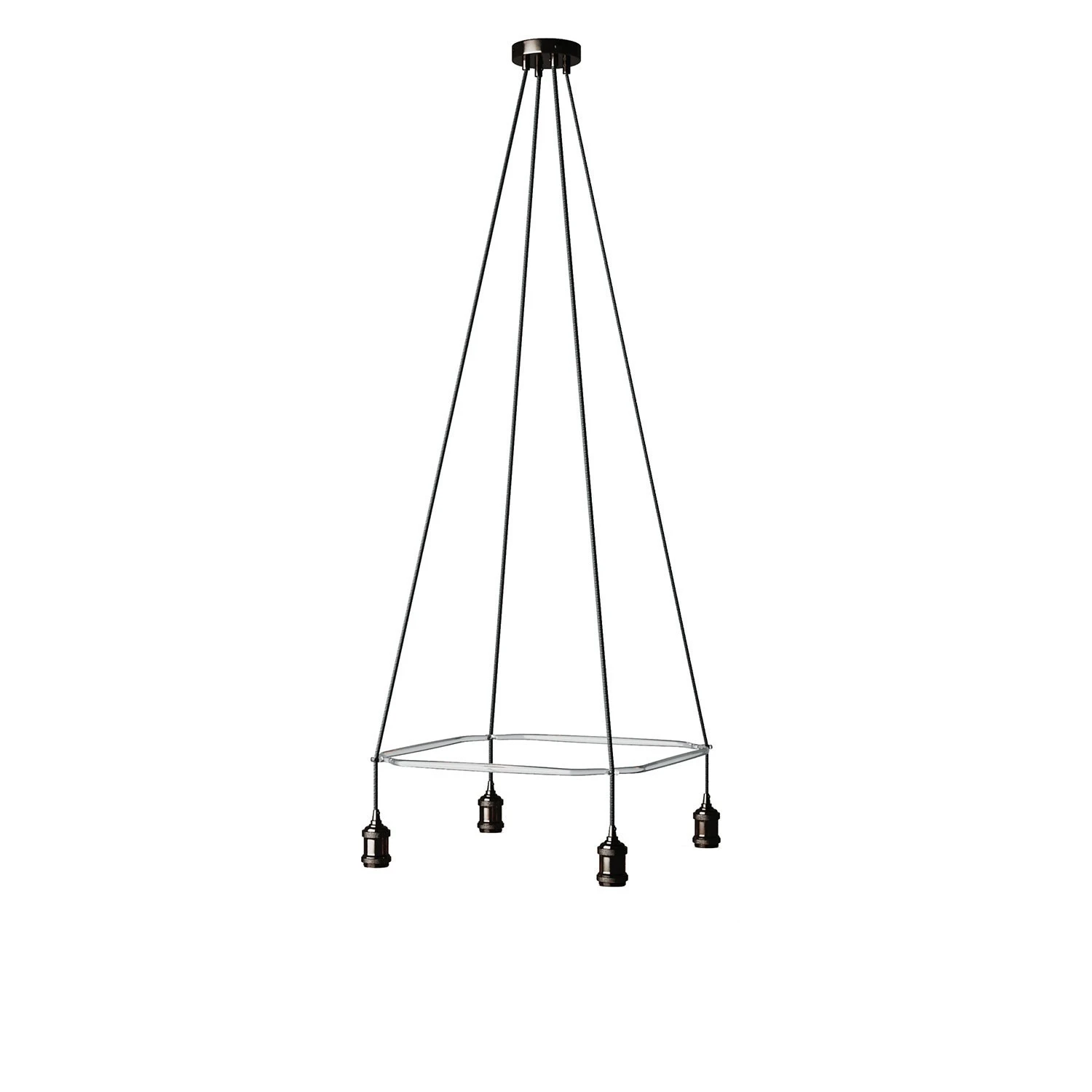 Lampadario Cage a 4 cadute Crystal