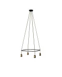 Lampadario Cage a 4 cadute Crystal
