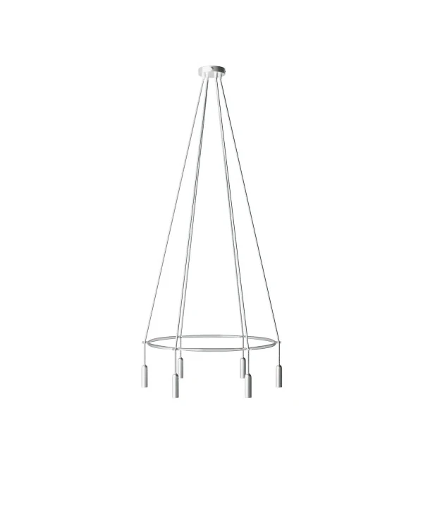 Lampadario Cage a 6 cadute P-Light