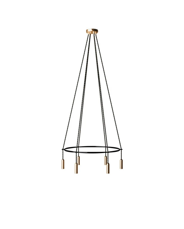 Lampadario Cage a 6 cadute P-Light