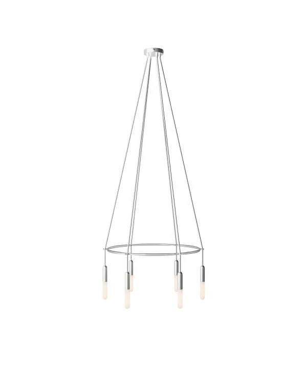 Lampadario Cage a 6 cadute P-Light