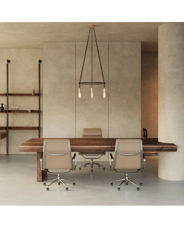 Lampadario Cage a 6 cadute P-Light