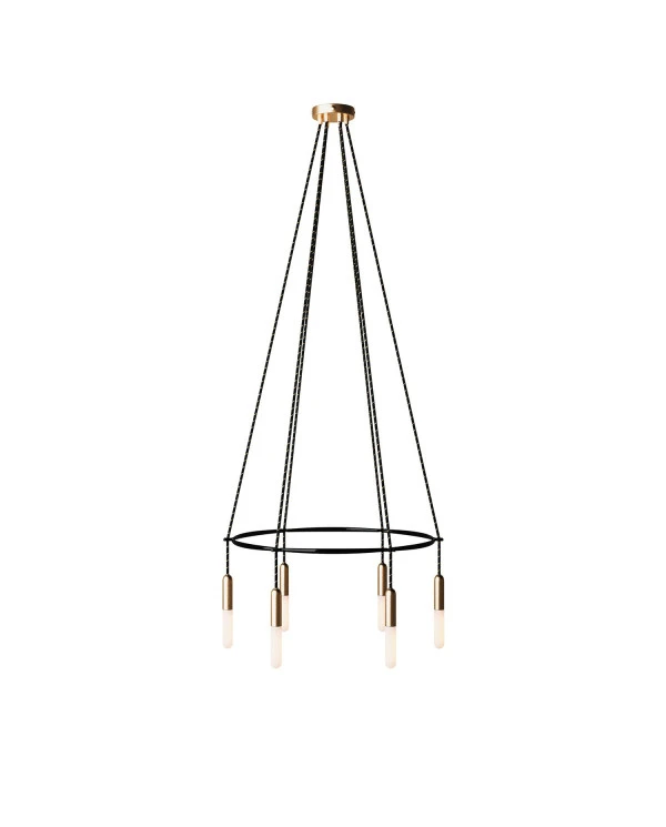 Lampadario Cage a 6 cadute P-Light