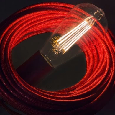 Lampadina LED Trasparente Edison ST64 filamento Lungo 7W 720Lm E27 2200K Dimmerabile