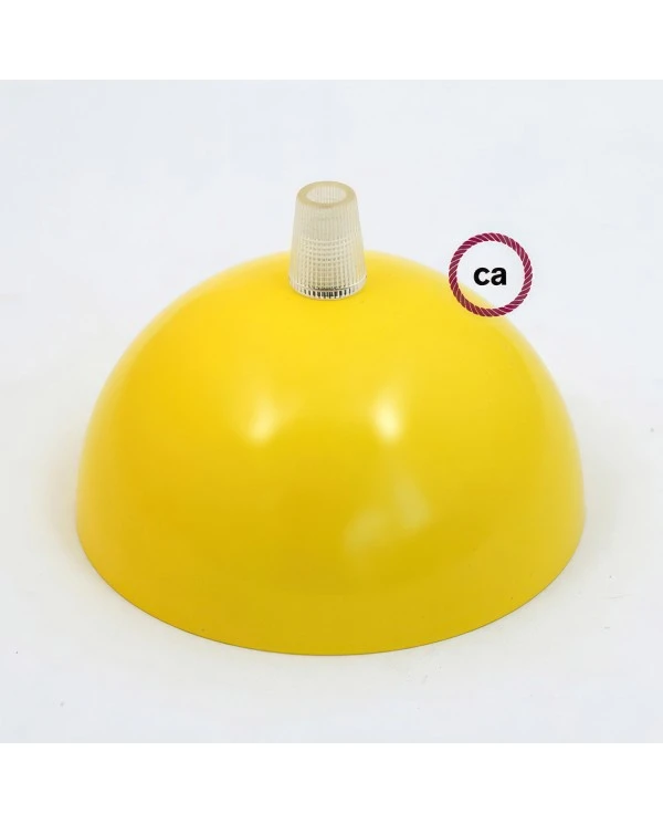 Kit rosone semisferico in metallo verniciato