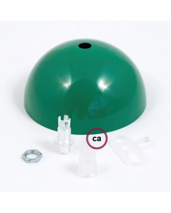 Kit rosone semisferico in metallo verniciato
