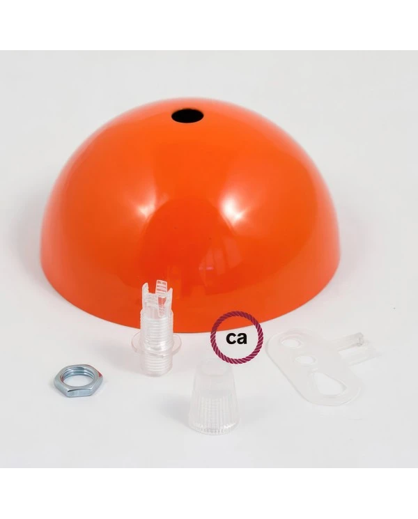 Kit rosone semisferico in metallo verniciato