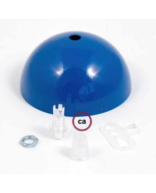 Kit rosone semisferico in metallo verniciato