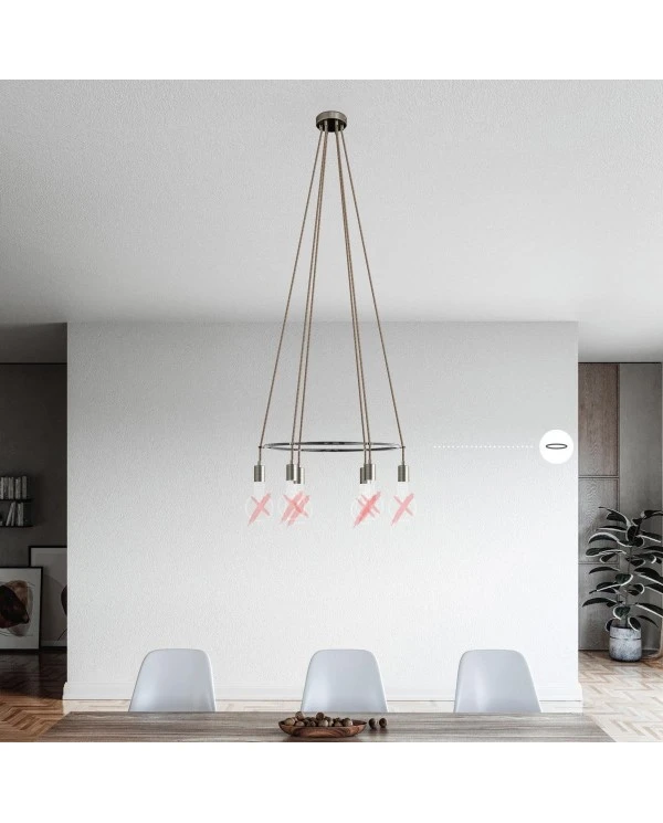 CHANDELIER CAGE ROUND 6 12455