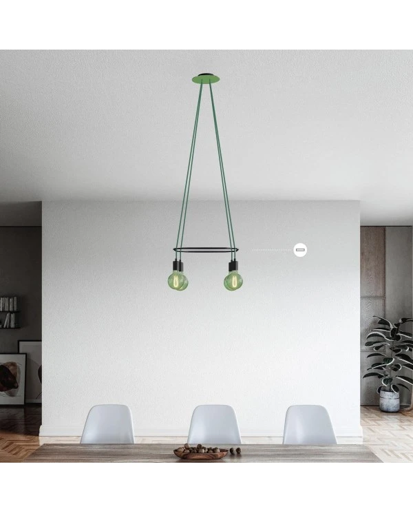 CHANDELIER CAGE SQUARE 4 12630