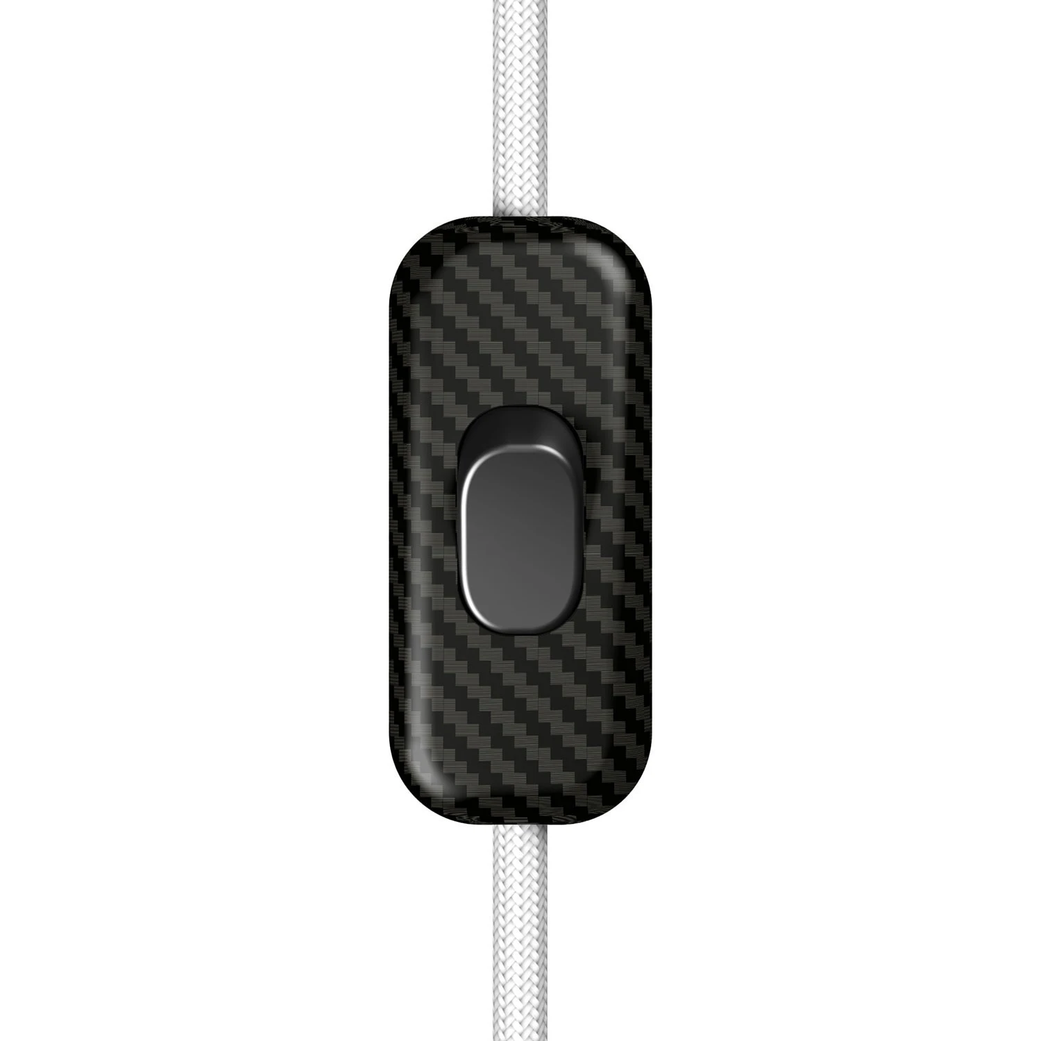 Interruttore unipolare rompifilo Creative Switch color fibra di carbonio