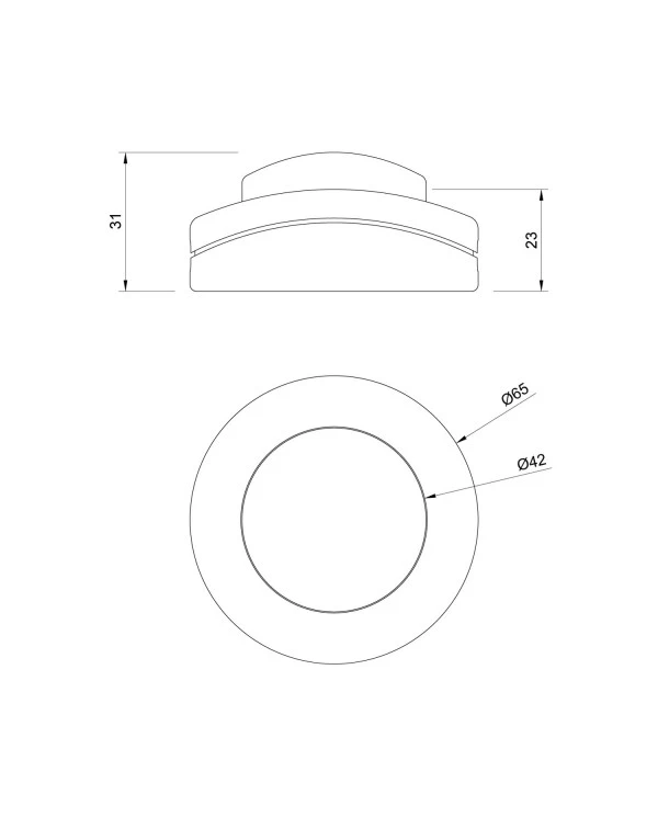 Interruttore unipolare rompifilo a pedale Creative Switch bianco