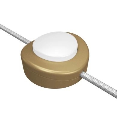 Interruttore unipolare rompifilo a pedale Creative Switch bronzo satinato