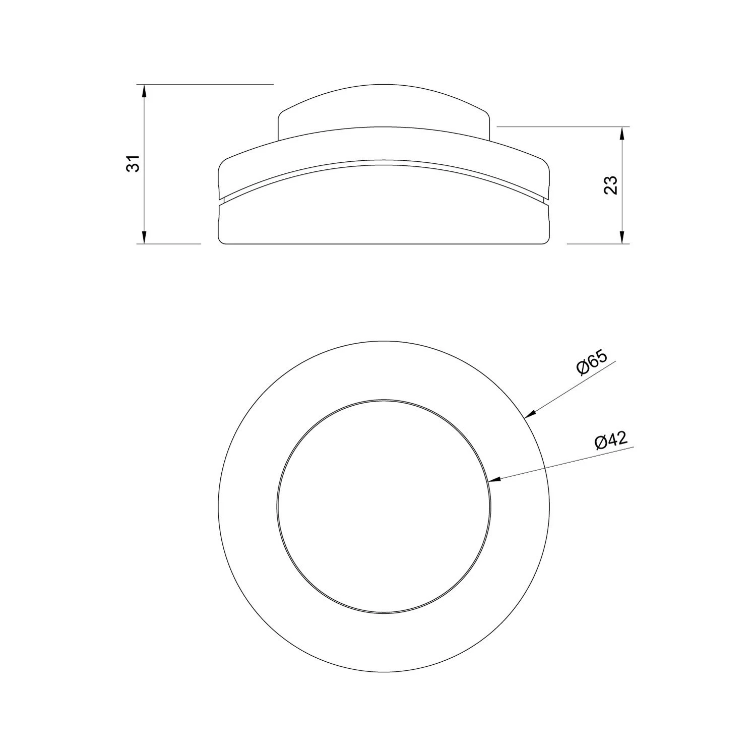 Interruttore unipolare rompifilo a pedale Creative Switch mostarda