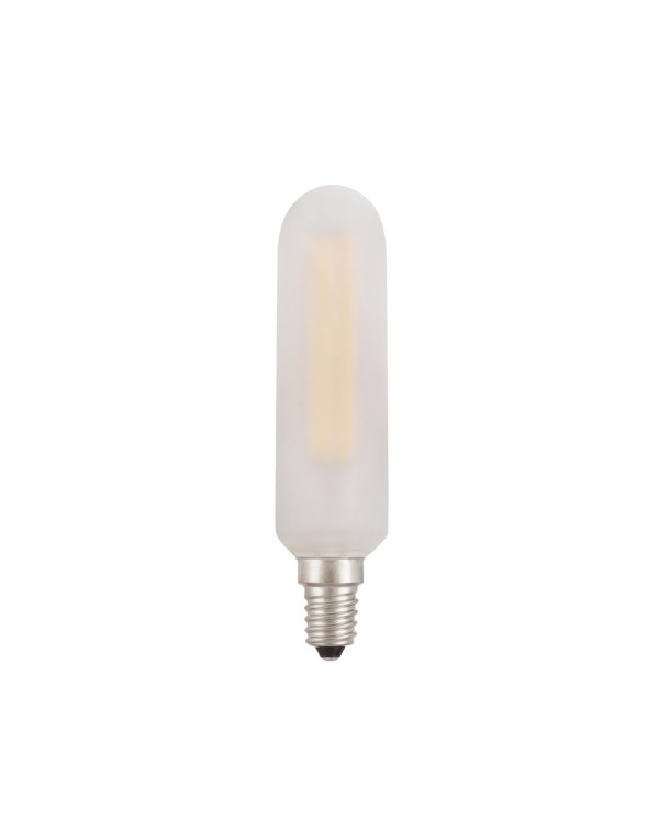 Lampadina LED tubolare, bianco satinato - E14 5W dimmerabile 2700K