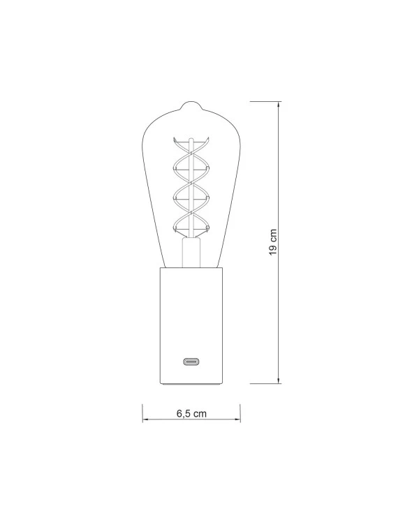 SI! Lampada portatile a 5V con lampadina ST64