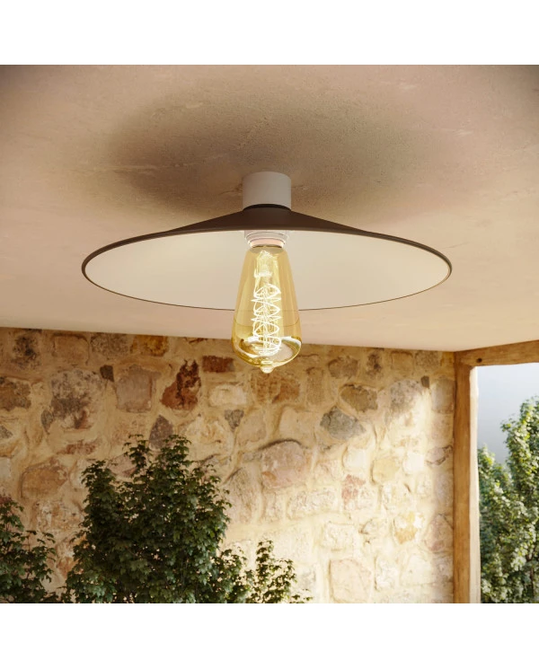 Lampada da soffitto con paralume in metallo Swing - Waterproof IP44