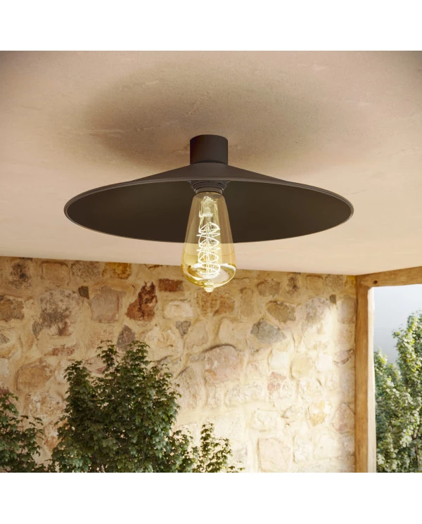 Lampada da soffitto con paralume in metallo Swing - Waterproof IP44