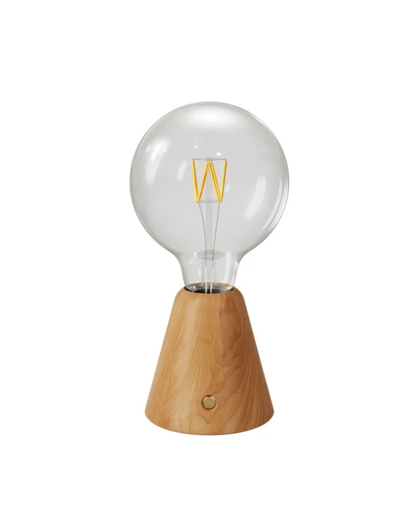 Lampada portatile ricaricabile Cabless01 con lampadina globo G125